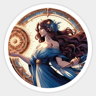 Moiraine is a Cairhienin Aes Sedai of the Blue Ajah Sticker